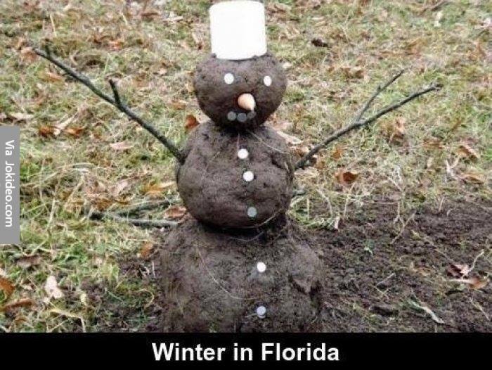 south florida snowman