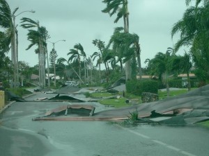 Hurricane in South Florida